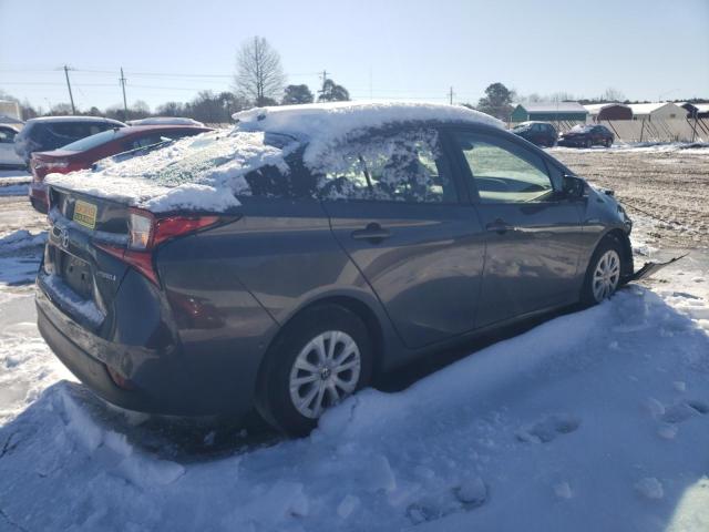 TOYOTA PRIUS 2019 gray  hybrid engine JTDKARFU8K3095204 photo #4