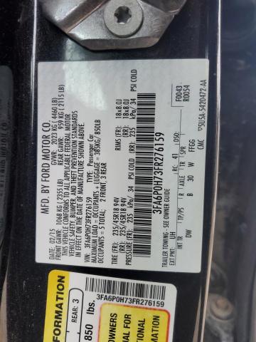 2015 FORD FUSION SE - 3FA6P0H73FR276159