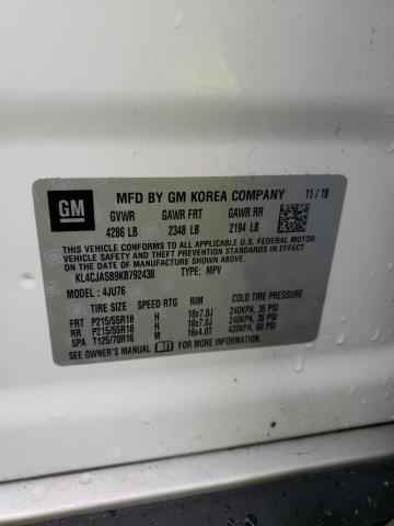 2019 BUICK ENCORE PRE - KL4CJASB9KB792438