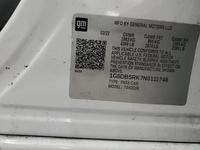 2022 CADILLAC CT4 PREMIU - 1G6DB5RK7N0111748