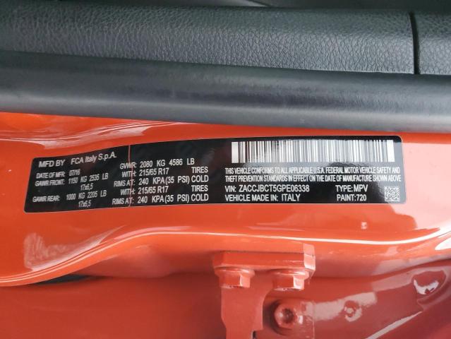 2016 JEEP RENEGADE T ZACCJBCT5GPE06338