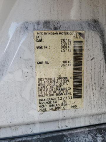2016 NISSAN ALTIMA 2.5 - 1N4AL3AP4GC127731