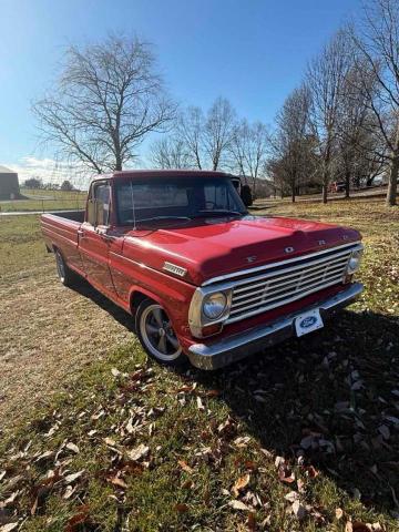 FORD F100 PICK 1967 red   1967F100 photo #1