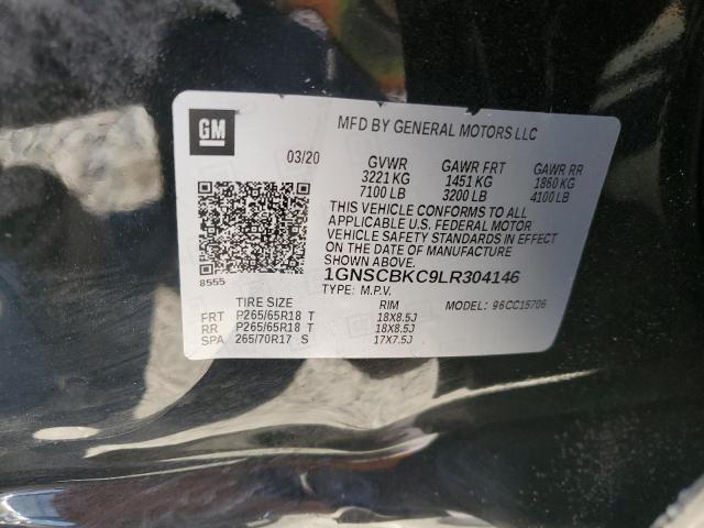 2020 CHEVROLET TAHOE C1500 LT 1GNSCBKC9LR304146