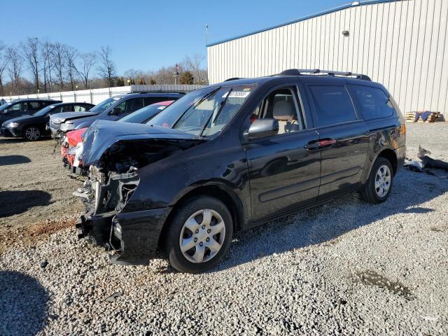 KIA SEDONA EX 2008 black extended gas KNDMB233486211384 photo #1