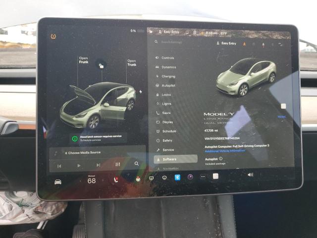 2021 TESLA MODEL Y 5YJYGDEE7MF145294