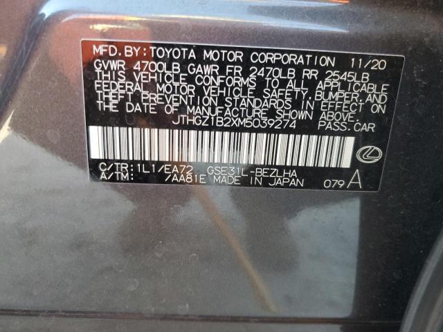 2021 LEXUS IS 350 F S JTHGZ1B2XM5039274