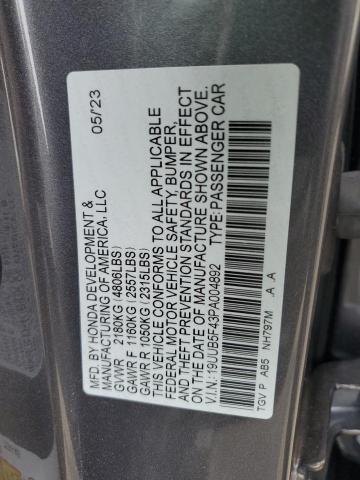 2023 ACURA TLX TECHNO 19UUB5F43PA004892