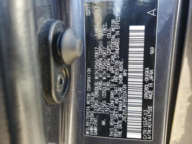 2011 TOYOTA 4RUNNER SR - JTEZU5JR1B5024749