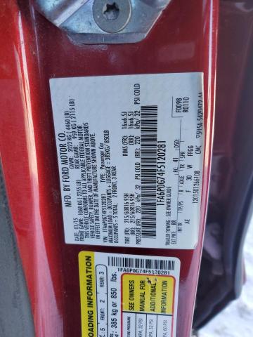 2015 FORD FUSION S - 1FA6P0G74F5120281