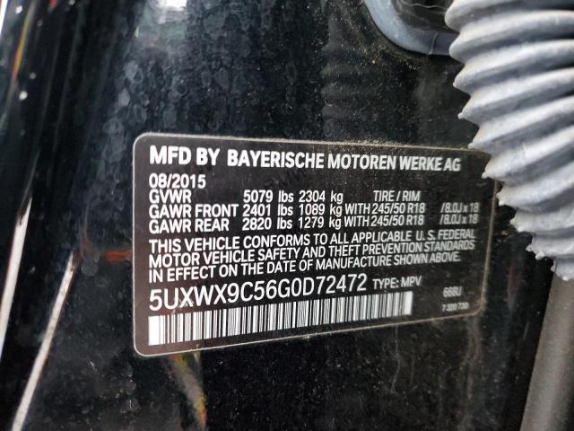 2016 BMW X3 XDRIVE2 - 5UXWX9C56G0D72472