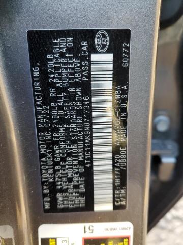 2022 TOYOTA CAMRY LE - 4T1C11AK9NU717346