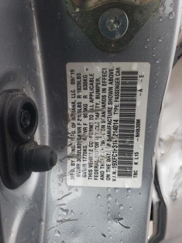 2019 HONDA CIVIC EX - 19XFC1F31KE214014