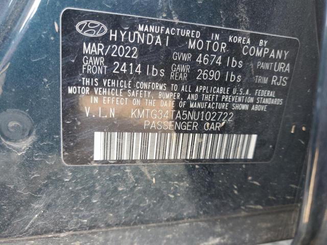 2022 GENESIS G70 BASE - KMTG34TA5NU102722