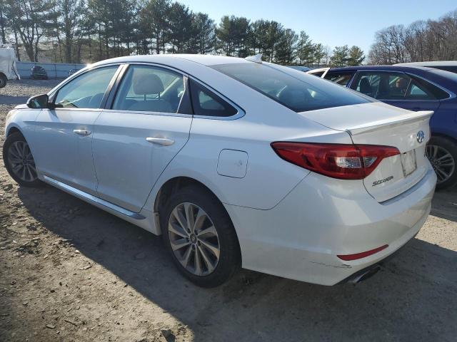 HYUNDAI SONATA SPO 2015 white  gas 5NPE34AF7FH216396 photo #3