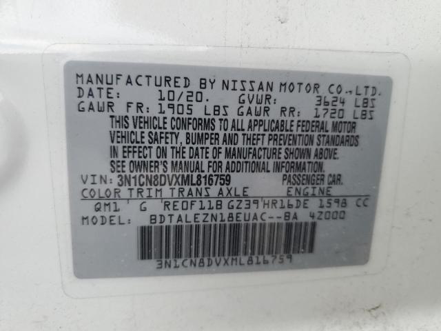 2021 NISSAN VERSA S - 3N1CN8DVXML816759