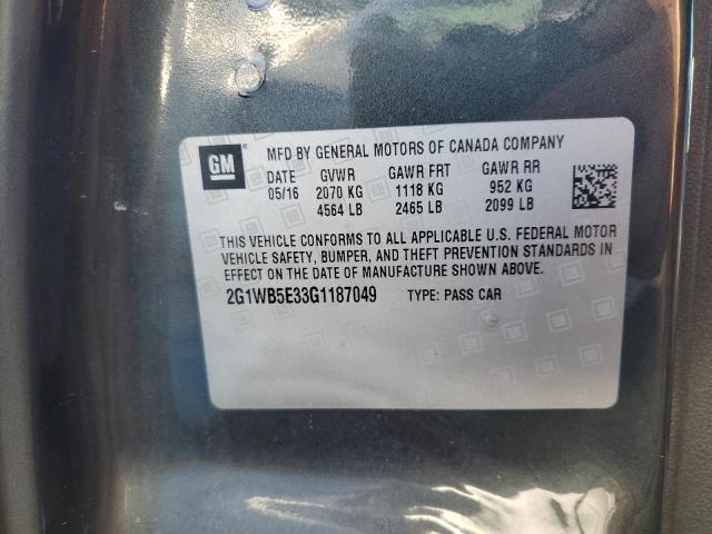 2016 CHEVROLET IMPALA LIM - 2G1WB5E33G1187049