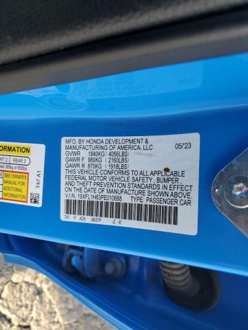2023 HONDA CIVIC SPOR - 19XFL1H83PE010668