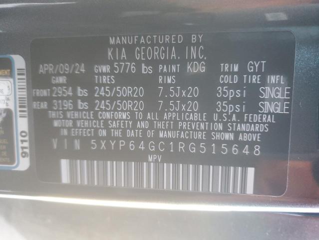 2024 KIA TELLURIDE - 5XYP64GC1RG515648