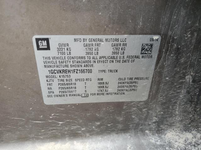 2015 CHEVROLET SILVERADO - 1GCVKREH1FZ166700