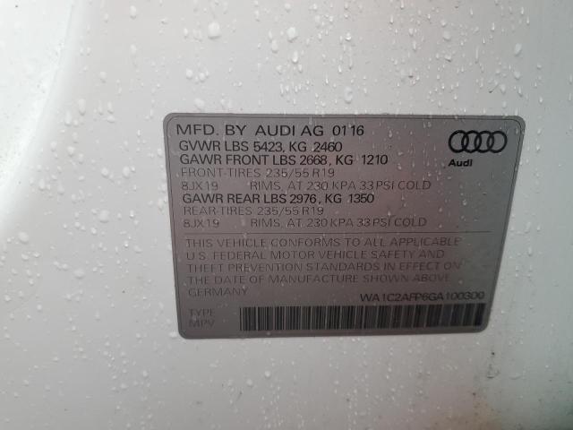 2016 AUDI Q5 PREMIUM - WA1C2AFP6GA100300