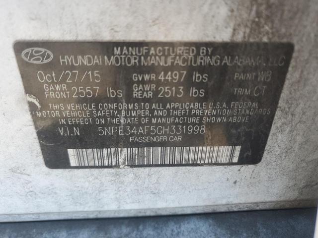 2016 HYUNDAI SONATA SPO - 5NPE34AF5GH331998