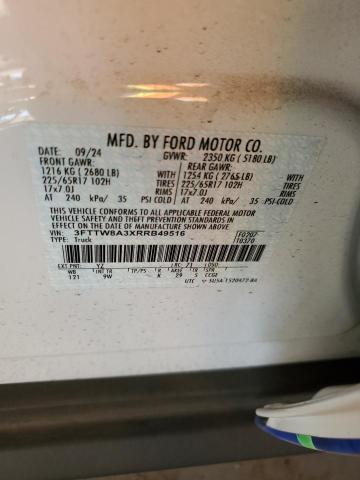 2024 FORD MAVERICK X - 3FTTW8A3XRRB49516