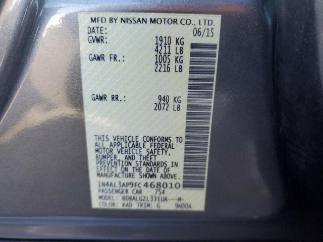 2015 NISSAN ALTIMA 2.5 1N4AL3AP9FC468010