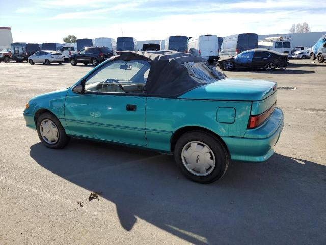 GEO METRO LSI 1993 turquoise converti gas JG1MR3367PK201491 photo #3