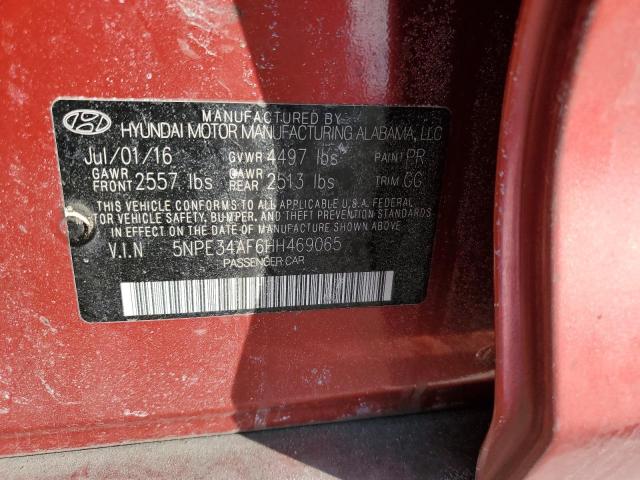 2017 HYUNDAI SONATA SPO - 5NPE34AF6HH469065