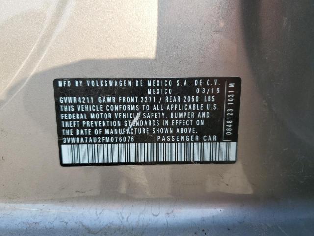 2015 VOLKSWAGEN GOLF TDI 3VWRA7AU2FM076076