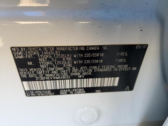 2017 TOYOTA RAV4 LIMIT - 2T3DFREV1HW649032