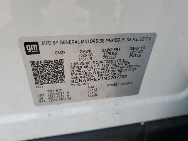 2022 CHEVROLET EQUINOX LS 3GNAXHEV1NS207782