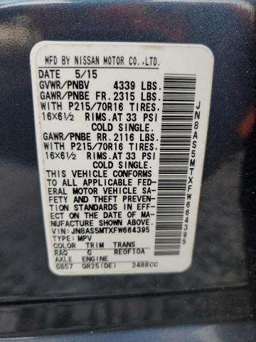 2015 NISSAN ROGUE SELE - JN8AS5MTXFW664395