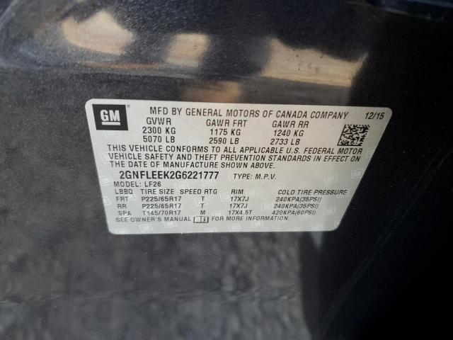 2016 CHEVROLET EQUINOX LS - 2GNFLEEK2G6221777