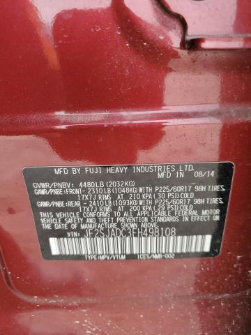2015 SUBARU FORESTER 2 JF2SJADC3FH498108