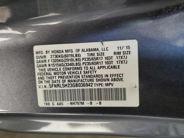 2016 HONDA ODYSSEY LX 5FNRL5H23GB036942
