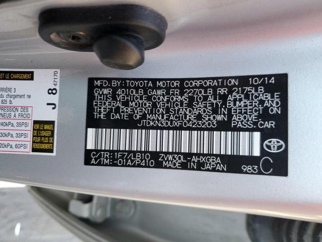 2015 TOYOTA PRIUS - JTDKN3DUXF0423203