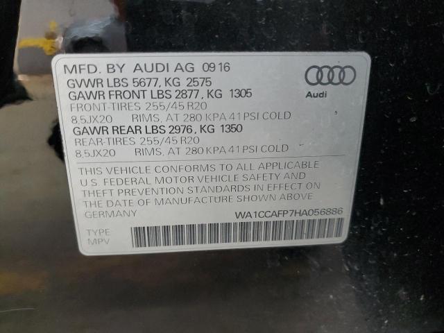 2017 AUDI SQ5 PREMIU WA1CCAFP7HA056886