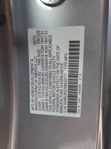 2022 HONDA ODYSSEY LX 5FNRL6H27NB020777