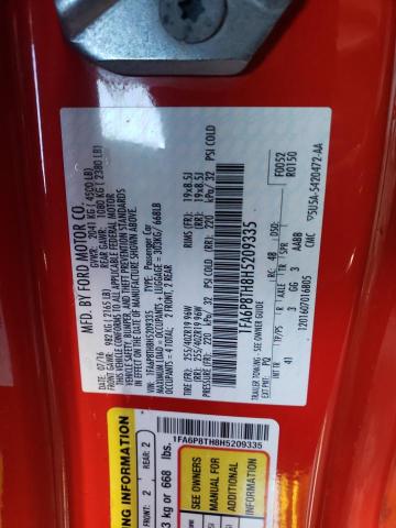 2017 FORD MUSTANG - 1FA6P8TH8H5209335
