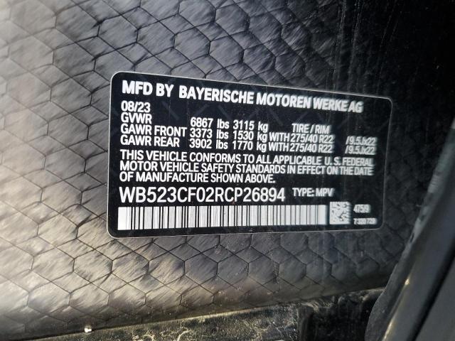 2024 BMW IX XDRIVE5 WB523CF02RCP26894