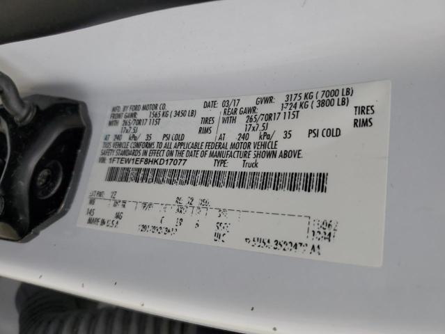2017 FORD F150 SUPER 1FTEW1EF8HKD17077