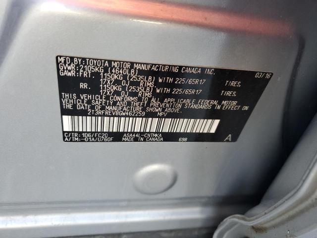 2016 TOYOTA RAV4 XLE - 2T3RFREV8GW462259