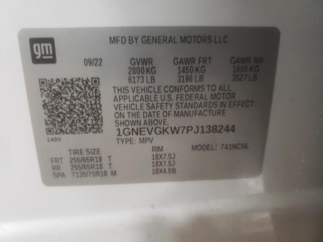 2023 CHEVROLET TRAVERSE L - 1GNEVGKW7PJ138244