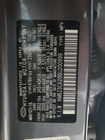2016 HYUNDAI TUCSON LIM KM8J3CA20GU200999