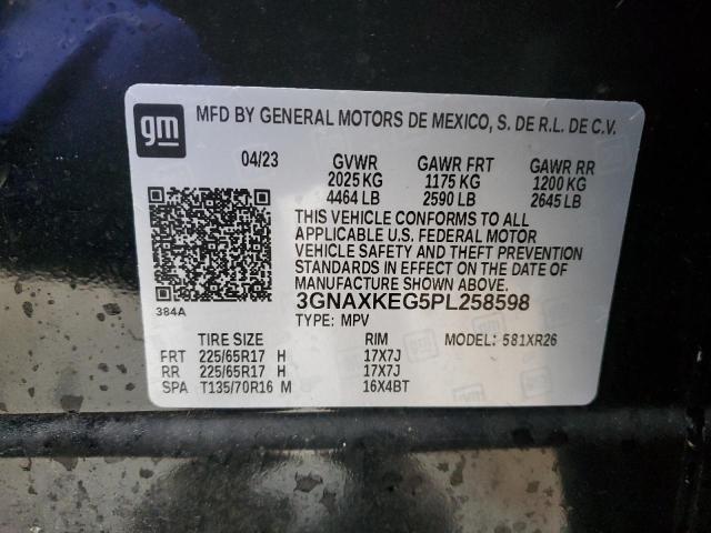 2023 CHEVROLET EQUINOX LT - 3GNAXKEG5PL258598