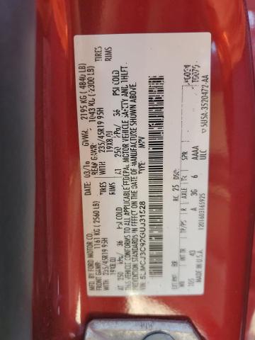 2016 LINCOLN MKC RESERV 5LMCJ3C92GUJ31528