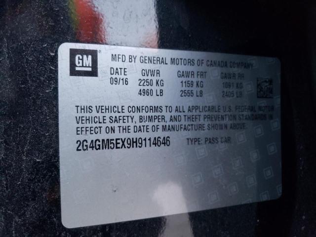 2017 BUICK REGAL 2G4GM5EX9H9114646