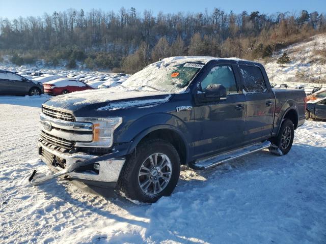 FORD F150 SUPER 2019 blue  gas 1FTEW1E54KFB84082 photo #1